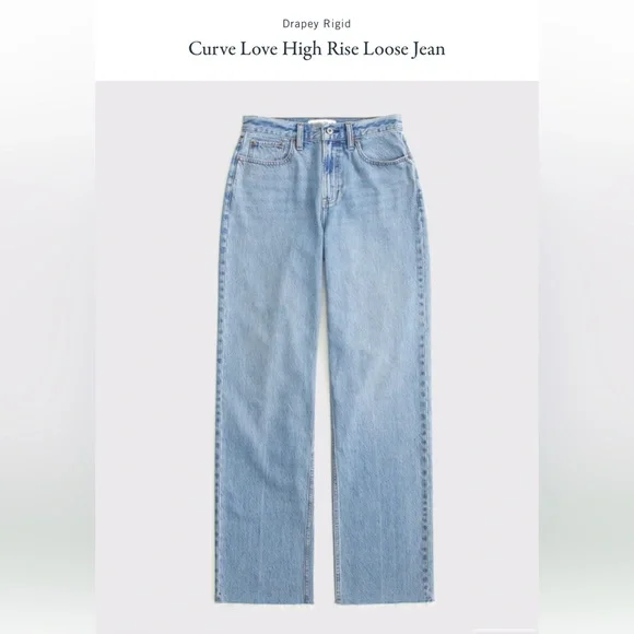 Drapey Rigid Curve Love High Rise Loose Jean - Picture 7 of 12